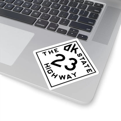 Oklahoma 23 1948 (Oklahoma) (Road Sign) STICKER Vinyl Kiss-Cut Decal - The Sticker Space