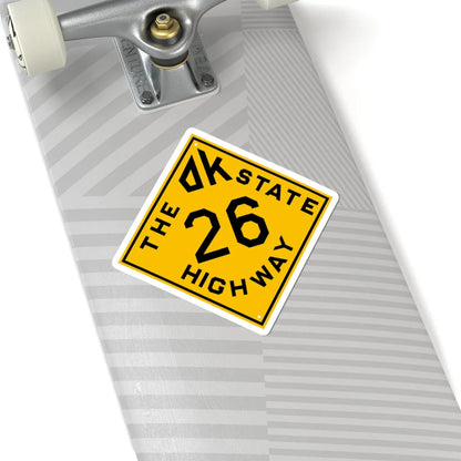 Oklahoma 26 1924 (Oklahoma) (Road Sign) STICKER Vinyl Kiss-Cut Decal - The Sticker Space