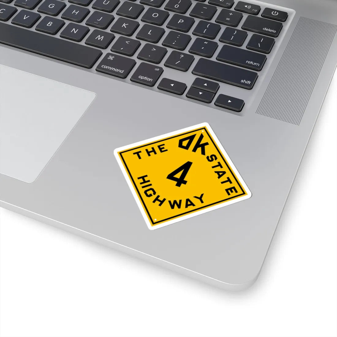 Oklahoma 4 1924 (Oklahoma) (Road Sign) STICKER Vinyl Kiss-Cut Decal - The Sticker Space