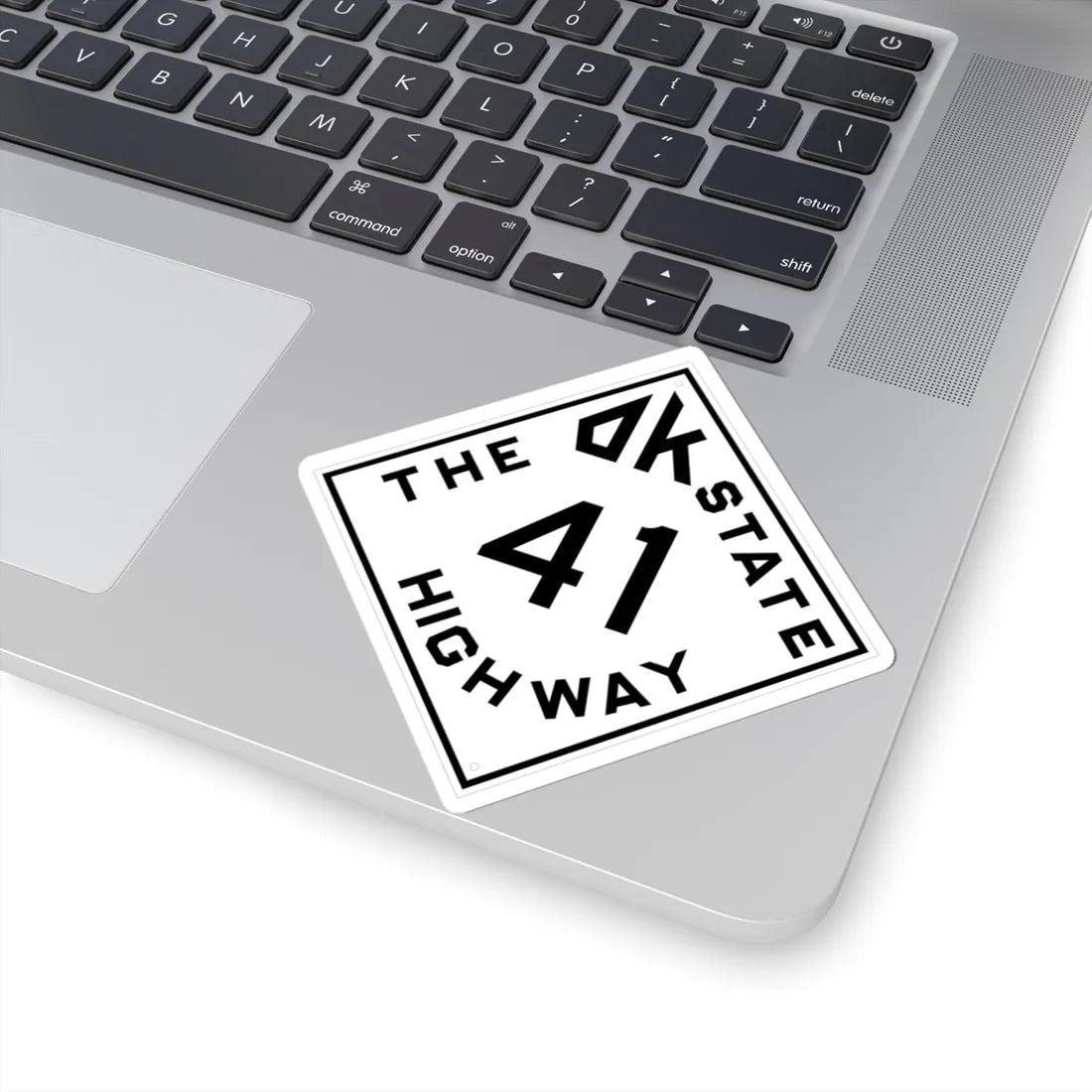 Oklahoma 41 1948 (Oklahoma) (Road Sign) STICKER Vinyl Kiss-Cut Decal - The Sticker Space