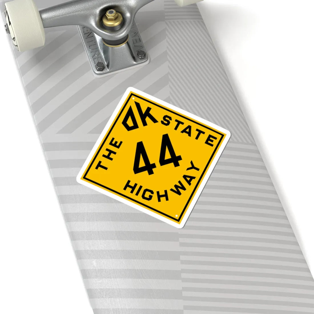 Oklahoma 44 1924 (Oklahoma) (Road Sign) STICKER Vinyl Kiss-Cut Decal - The Sticker Space
