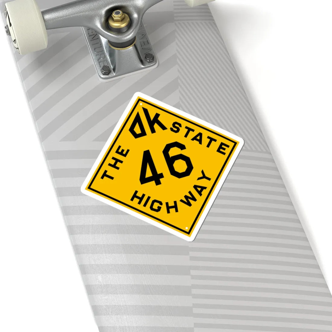 Oklahoma 46 1924 (Oklahoma) (Road Sign) STICKER Vinyl Kiss-Cut Decal - The Sticker Space