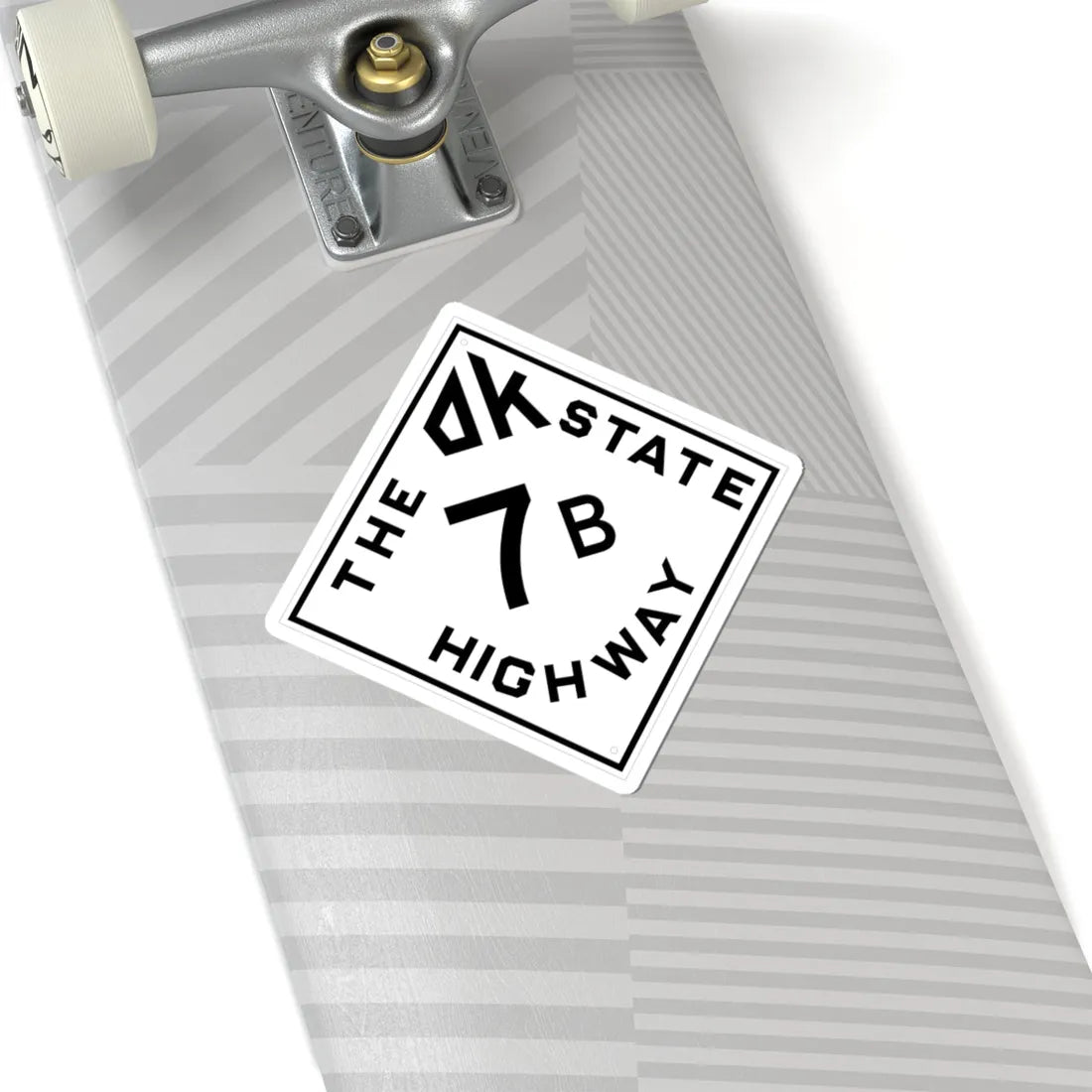 Oklahoma 7B 1948 (Oklahoma) (Road Sign) STICKER Vinyl Kiss-Cut Decal - The Sticker Space