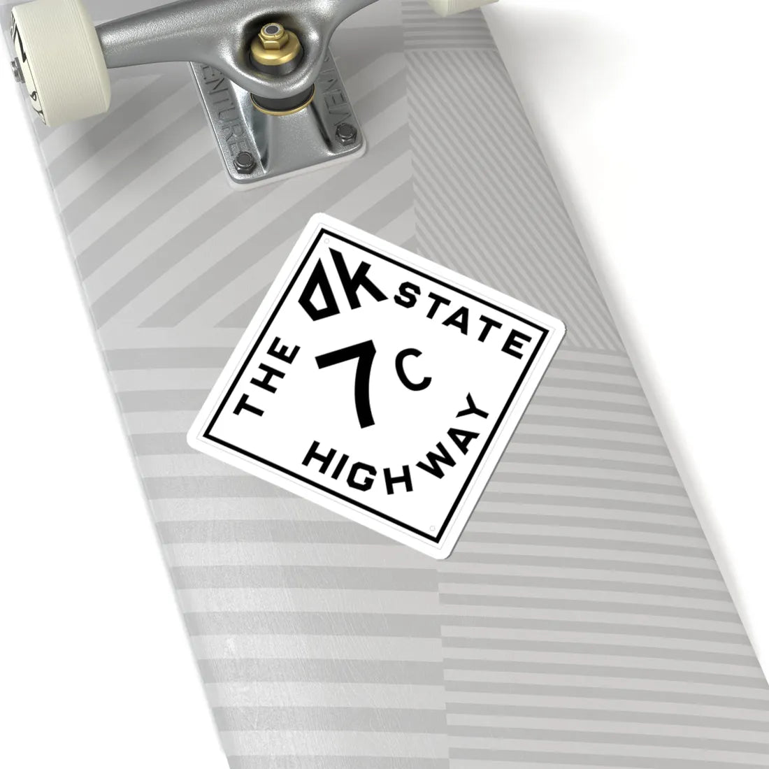 Oklahoma 7C 1948 (Oklahoma) (Road Sign) STICKER Vinyl Kiss-Cut Decal - The Sticker Space