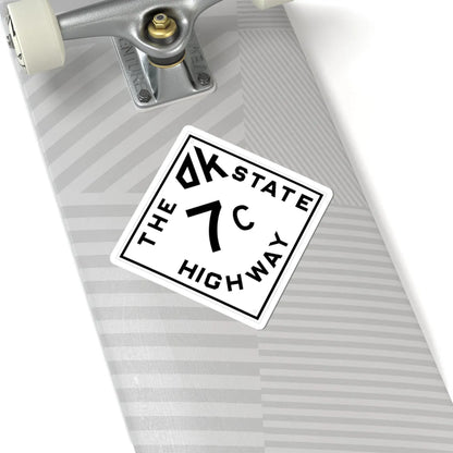 Oklahoma 7C 1948 (Oklahoma) (Road Sign) STICKER Vinyl Kiss-Cut Decal - The Sticker Space