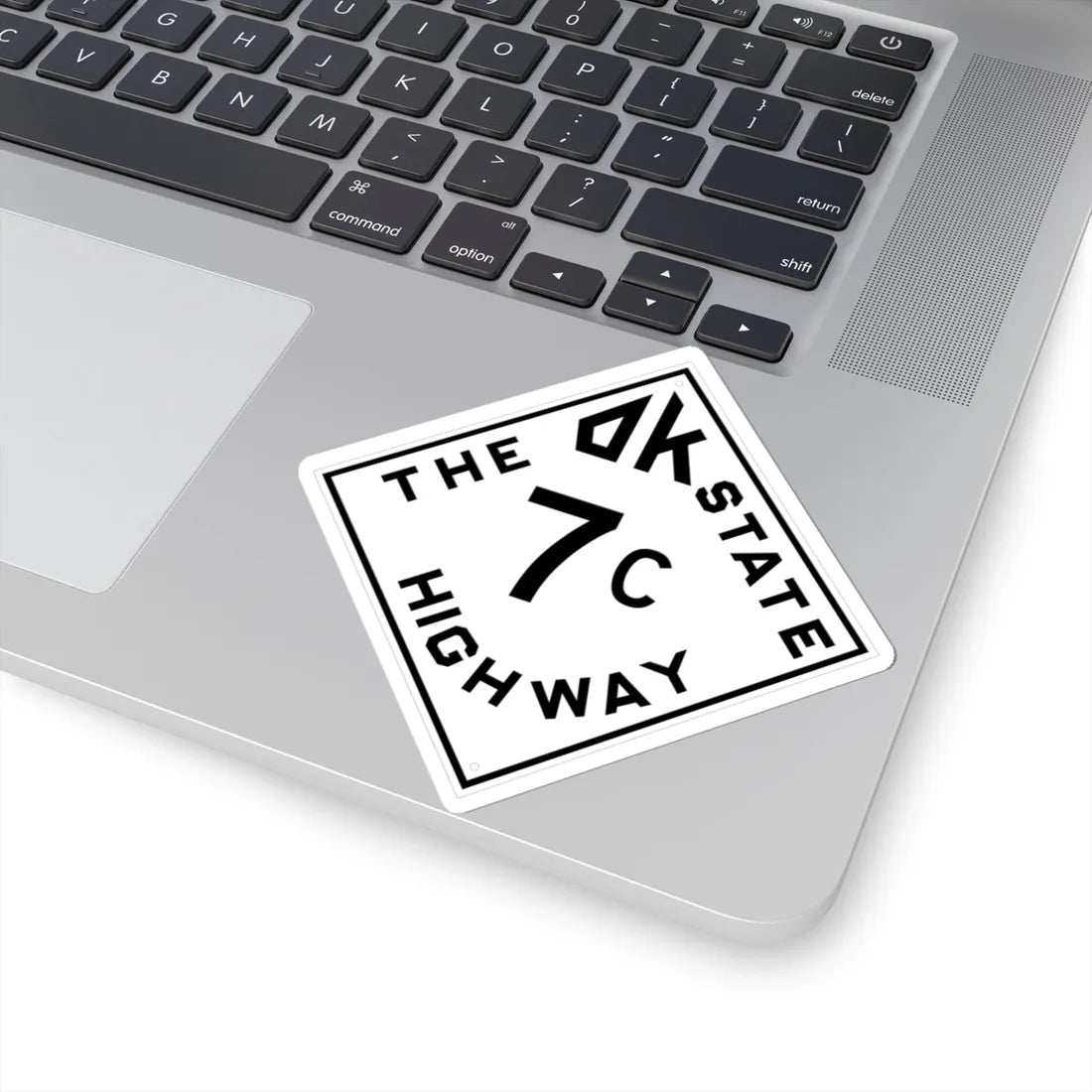Oklahoma 7C 1948 (Oklahoma) (Road Sign) STICKER Vinyl Kiss-Cut Decal - The Sticker Space