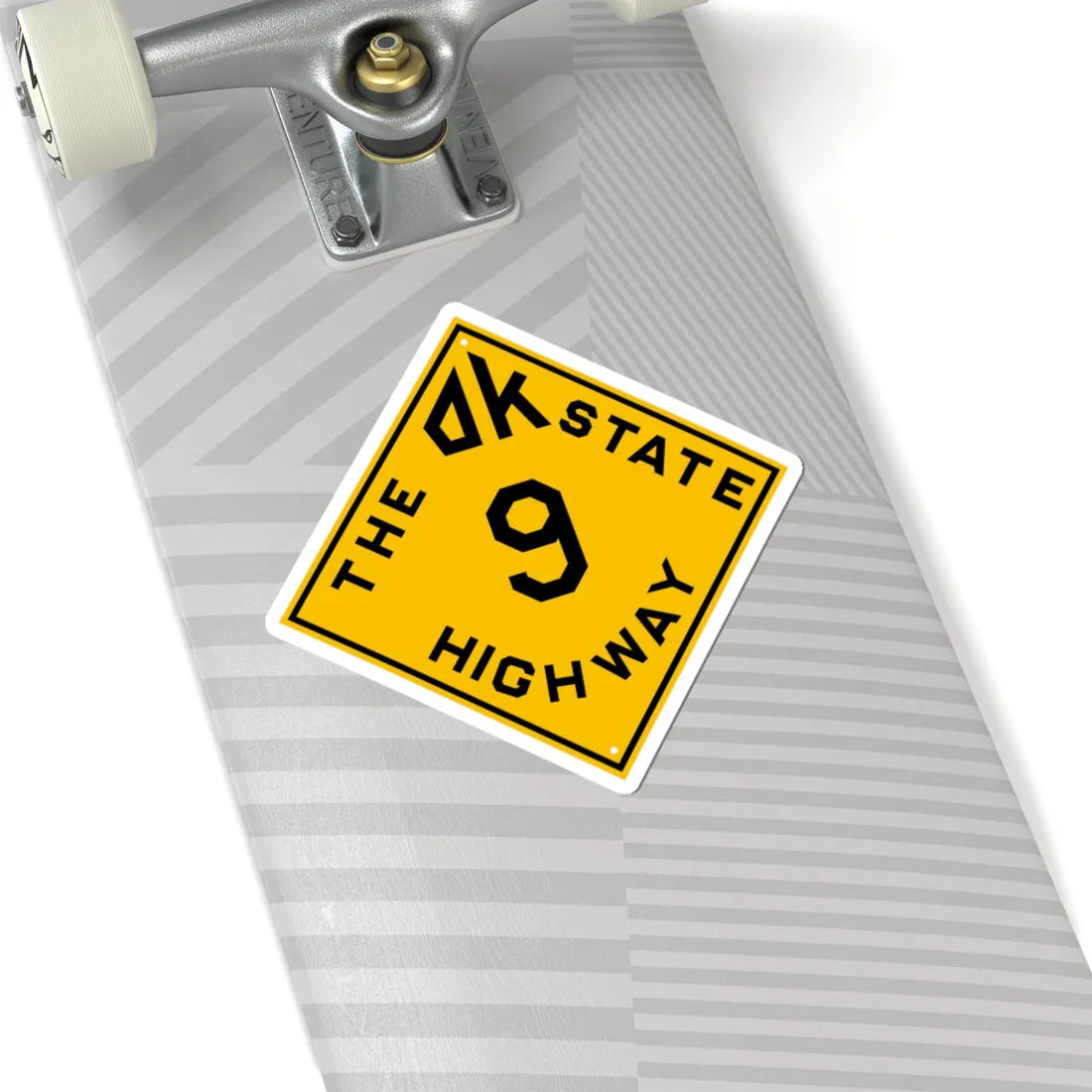 Oklahoma 9 1924 (Oklahoma) (Road Sign) STICKER Vinyl Kiss-Cut Decal - The Sticker Space