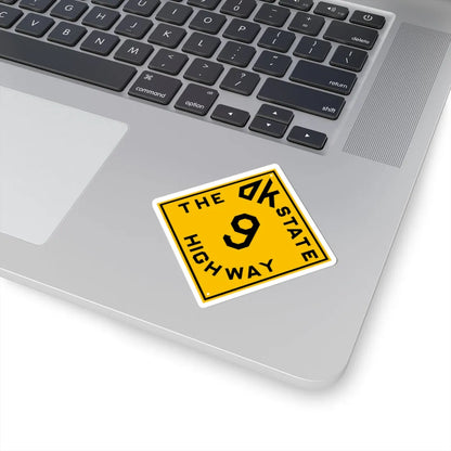 Oklahoma 9 1924 (Oklahoma) (Road Sign) STICKER Vinyl Kiss-Cut Decal - The Sticker Space