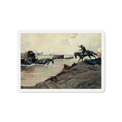 Oklahoma, Illustration for Country Gentleman Magazine, 1926 (Magazine Illustration) Refrigerator Magnet-4" x 4"-The Sticker Space