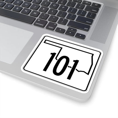 Oklahoma State Highway 101 (Oklahoma) (Road Sign) STICKER Vinyl Kiss-Cut Decal - The Sticker Space