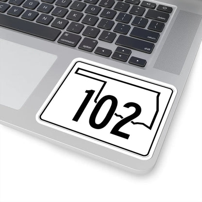Oklahoma State Highway 102 (Oklahoma) (Road Sign) STICKER Vinyl Kiss-Cut Decal - The Sticker Space