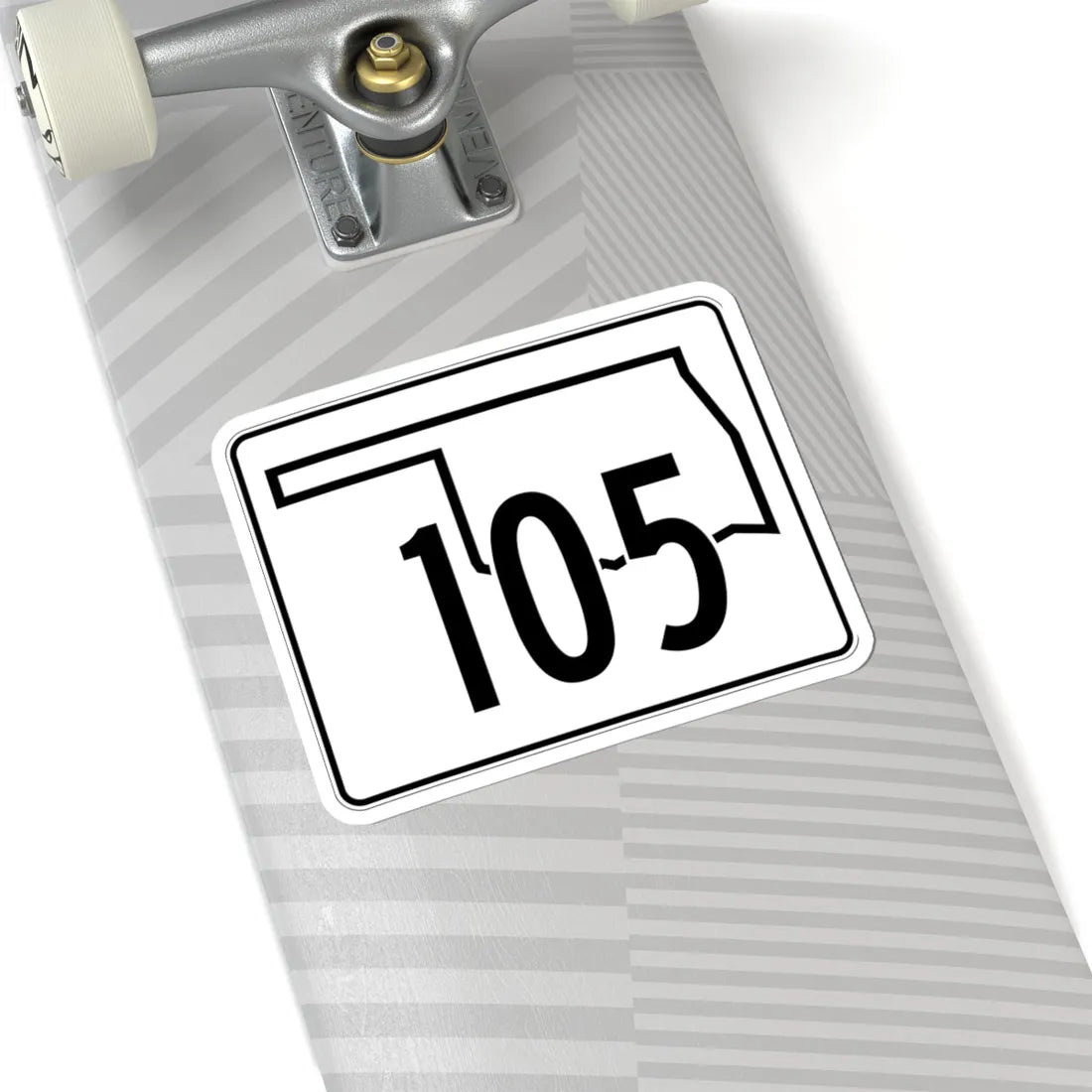 Oklahoma State Highway 105 (Oklahoma) (Road Sign) STICKER Vinyl Kiss-Cut Decal - The Sticker Space