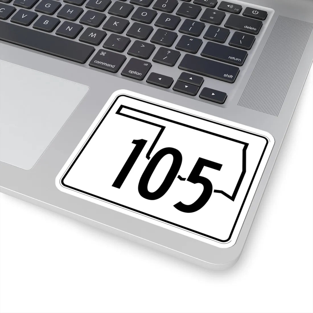 Oklahoma State Highway 105 (Oklahoma) (Road Sign) STICKER Vinyl Kiss-Cut Decal - The Sticker Space