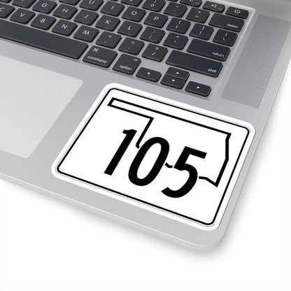 Oklahoma State Highway 105 (Oklahoma) (Road Sign) STICKER Vinyl Kiss-Cut Decal - The Sticker Space