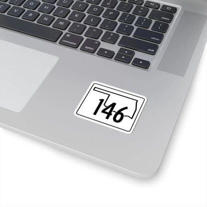 Oklahoma State Highway 146 (Oklahoma) (Road Sign) STICKER Vinyl Kiss-Cut Decal - The Sticker Space