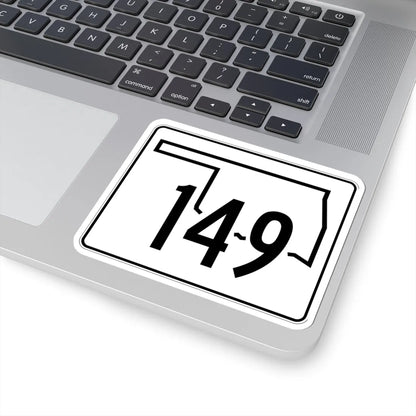 Oklahoma State Highway 149 (Oklahoma) (Road Sign) STICKER Vinyl Kiss-Cut Decal - The Sticker Space