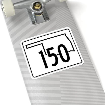 Oklahoma State Highway 150 (Oklahoma) (Road Sign) STICKER Vinyl Kiss-Cut Decal - The Sticker Space