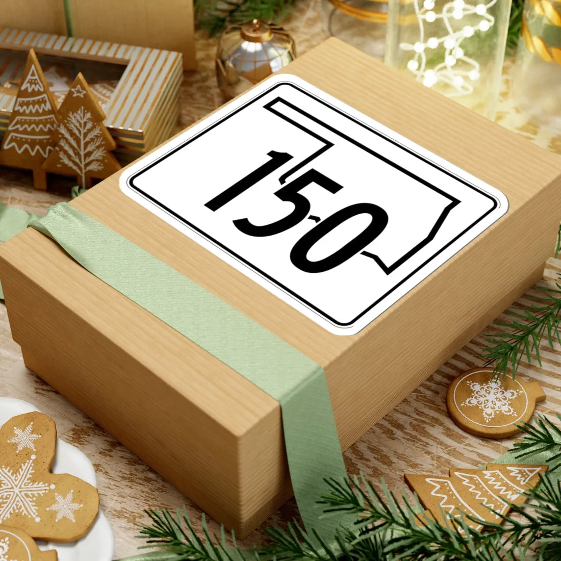 Oklahoma State Highway 150 (Oklahoma) (Road Sign) STICKER Vinyl Kiss-Cut Decal - The Sticker Space