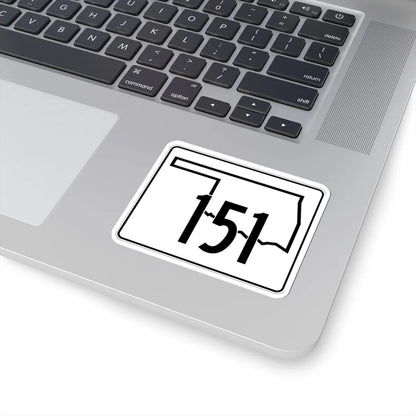 Oklahoma State Highway 151 (Oklahoma) (Road Sign) STICKER Vinyl Kiss-Cut Decal - The Sticker Space