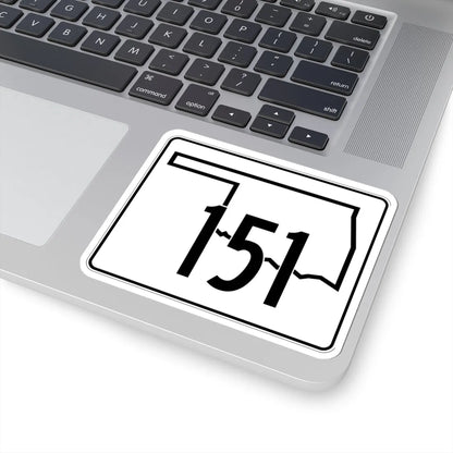 Oklahoma State Highway 151 (Oklahoma) (Road Sign) STICKER Vinyl Kiss-Cut Decal - The Sticker Space