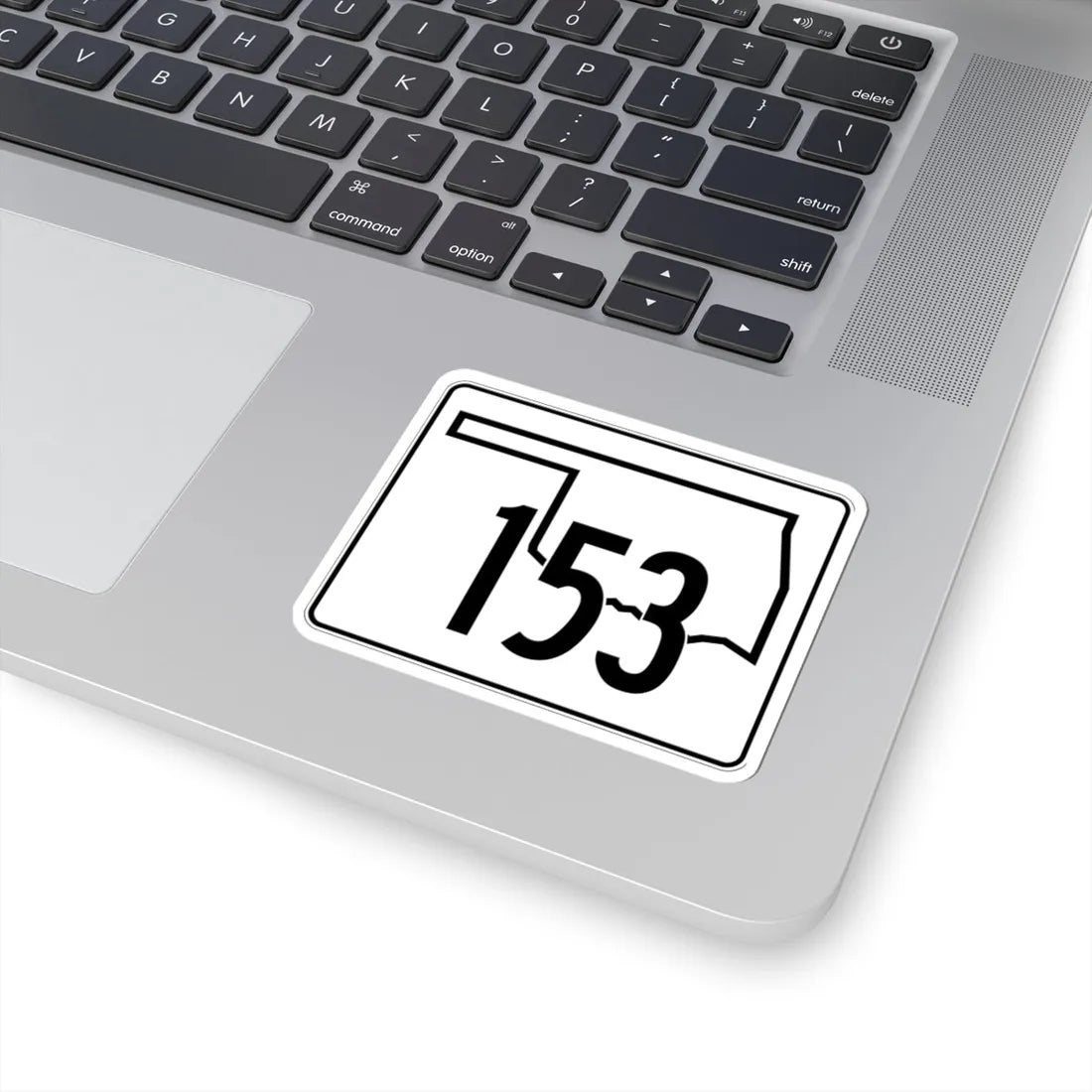 Oklahoma State Highway 153 (Oklahoma) (Road Sign) STICKER Vinyl Kiss-Cut Decal - The Sticker Space