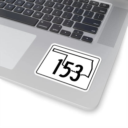 Oklahoma State Highway 153 (Oklahoma) (Road Sign) STICKER Vinyl Kiss-Cut Decal - The Sticker Space