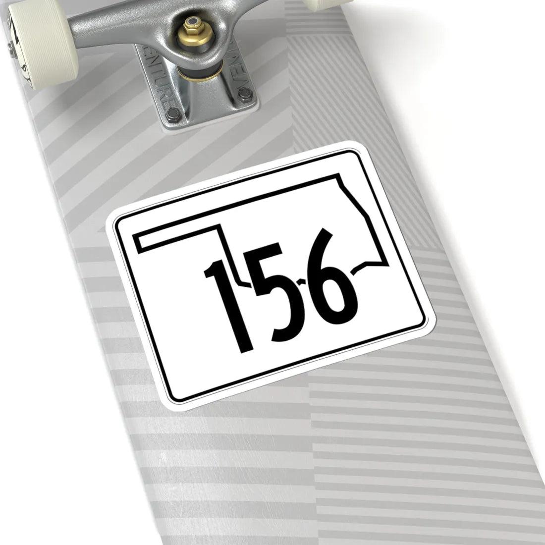 Oklahoma State Highway 156 (Oklahoma) (Road Sign) STICKER Vinyl Kiss-Cut Decal - The Sticker Space