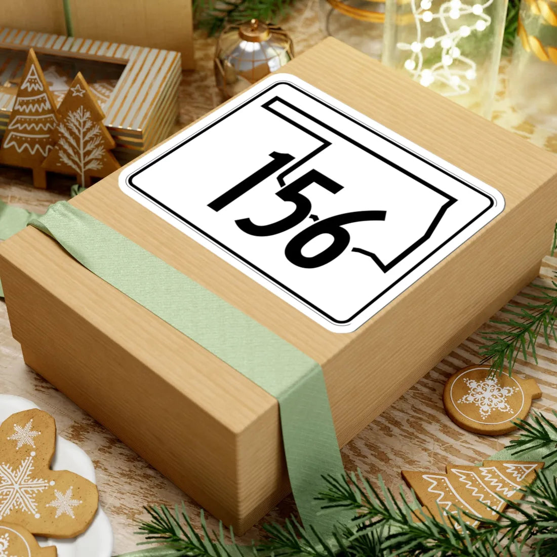 Oklahoma State Highway 156 (Oklahoma) (Road Sign) STICKER Vinyl Kiss-Cut Decal - The Sticker Space