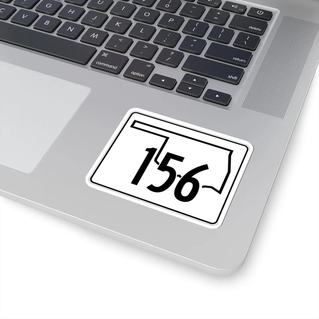 Oklahoma State Highway 156 (Oklahoma) (Road Sign) STICKER Vinyl Kiss-Cut Decal - The Sticker Space