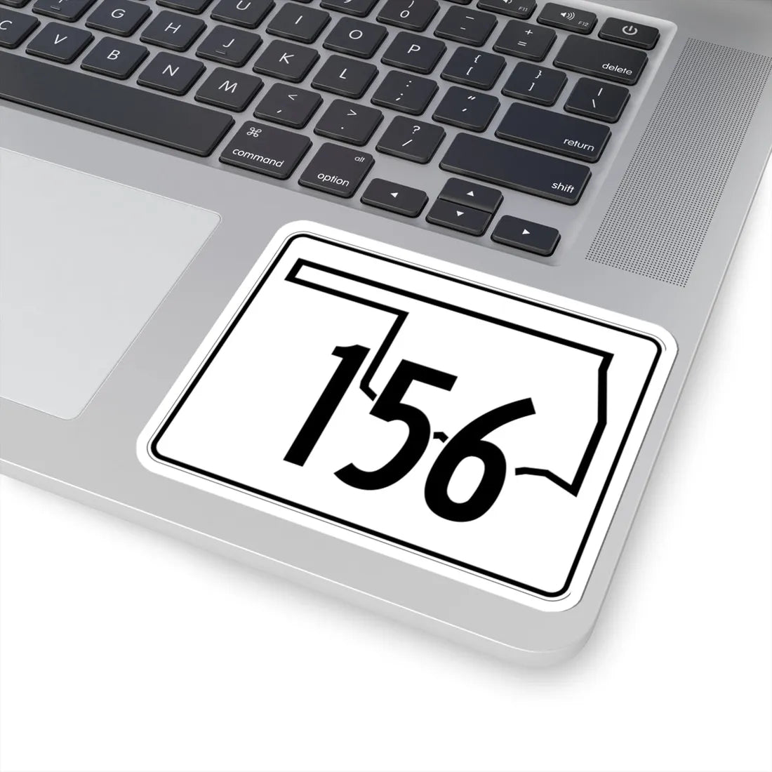 Oklahoma State Highway 156 (Oklahoma) (Road Sign) STICKER Vinyl Kiss-Cut Decal - The Sticker Space