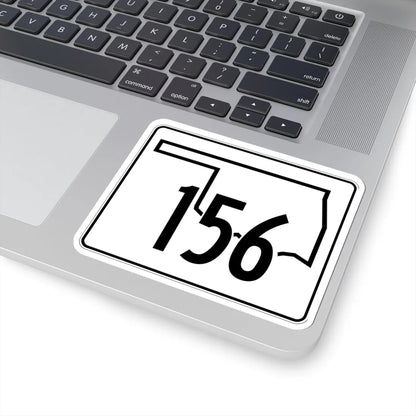 Oklahoma State Highway 156 (Oklahoma) (Road Sign) STICKER Vinyl Kiss-Cut Decal - The Sticker Space