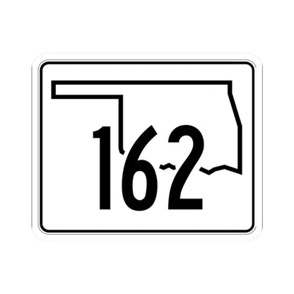 Oklahoma State Highway 162 (Oklahoma) (Road Sign) STICKER Vinyl Kiss-Cut Decal 2 Inch White - The Sticker Space
