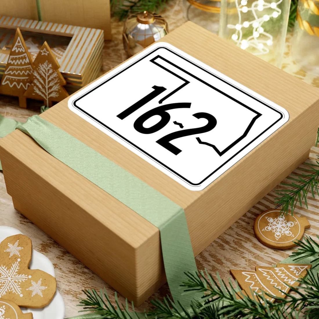 Oklahoma State Highway 162 (Oklahoma) (Road Sign) STICKER Vinyl Kiss-Cut Decal - The Sticker Space