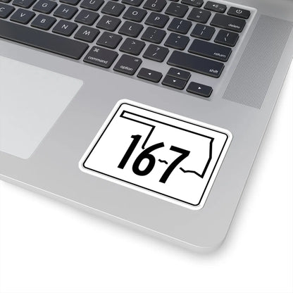Oklahoma State Highway 167 (Oklahoma) (Road Sign) STICKER Vinyl Kiss-Cut Decal - The Sticker Space
