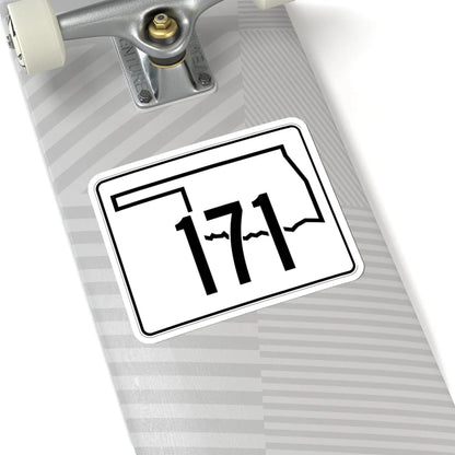 Oklahoma State Highway 171 (Oklahoma) (Road Sign) STICKER Vinyl Kiss-Cut Decal - The Sticker Space
