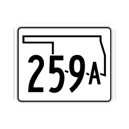 Oklahoma State Highway 259A (Oklahoma) (Road Sign) STICKER Vinyl Kiss-Cut Decal 2 Inch White - The Sticker Space