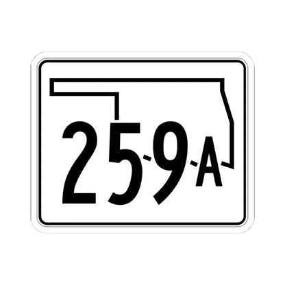 Oklahoma State Highway 259A (Oklahoma) (Road Sign) STICKER Vinyl Kiss-Cut Decal 4 Inch White - The Sticker Space