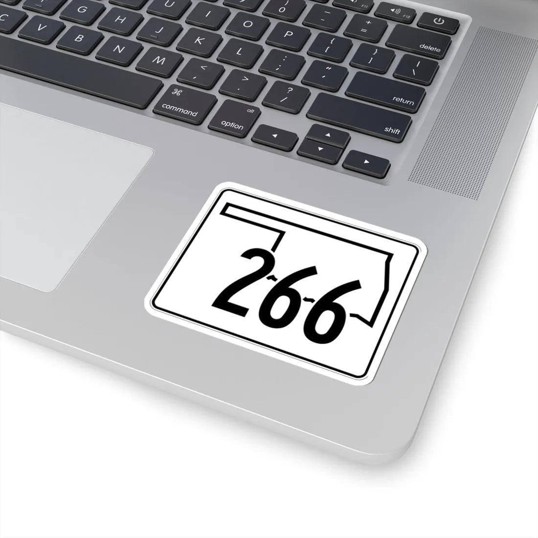 Oklahoma State Highway 266 (Oklahoma) (Road Sign) STICKER Vinyl Kiss-Cut Decal - The Sticker Space