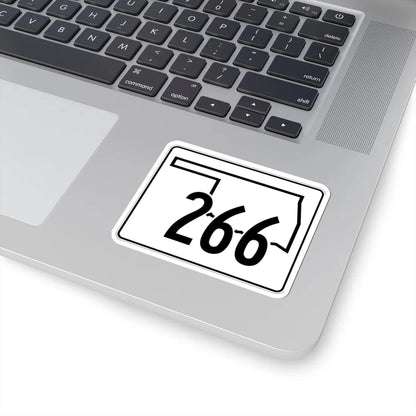 Oklahoma State Highway 266 (Oklahoma) (Road Sign) STICKER Vinyl Kiss-Cut Decal - The Sticker Space