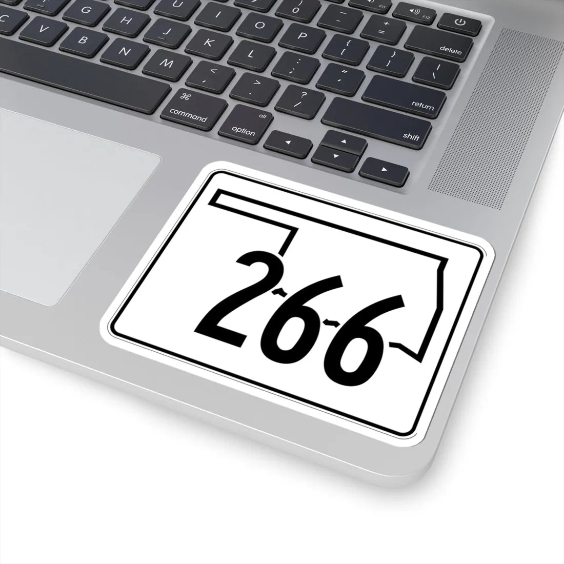 Oklahoma State Highway 266 (Oklahoma) (Road Sign) STICKER Vinyl Kiss-Cut Decal - The Sticker Space