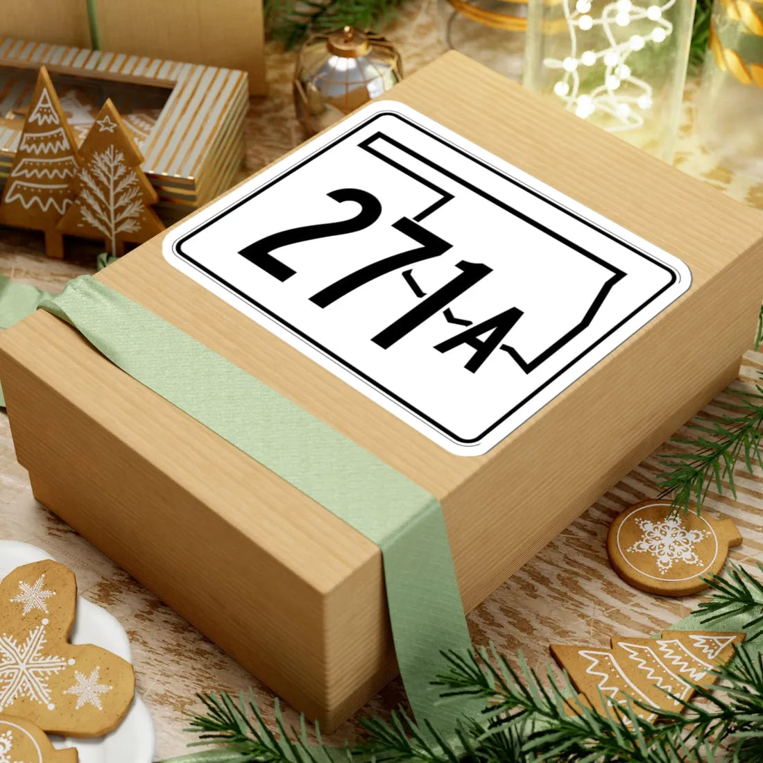 Oklahoma State Highway 271A (Oklahoma) (Road Sign) STICKER Vinyl Kiss-Cut Decal - The Sticker Space