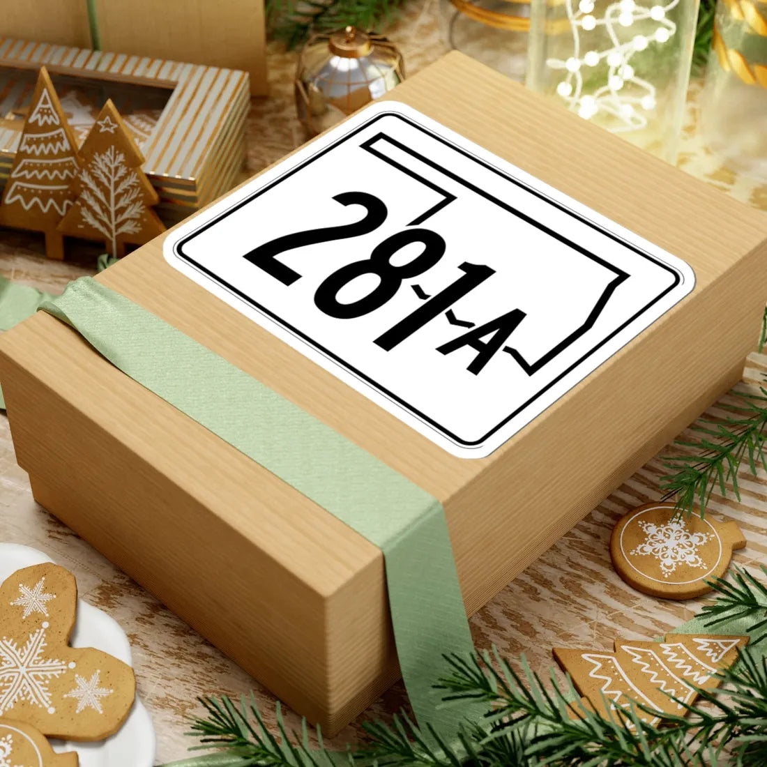 Oklahoma State Highway 281A (Oklahoma) (Road Sign) STICKER Vinyl Kiss-Cut Decal - The Sticker Space