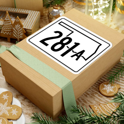 Oklahoma State Highway 281A (Oklahoma) (Road Sign) STICKER Vinyl Kiss-Cut Decal - The Sticker Space