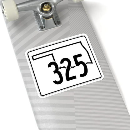 Oklahoma State Highway 325 (Oklahoma) (Road Sign) STICKER Vinyl Kiss-Cut Decal - The Sticker Space