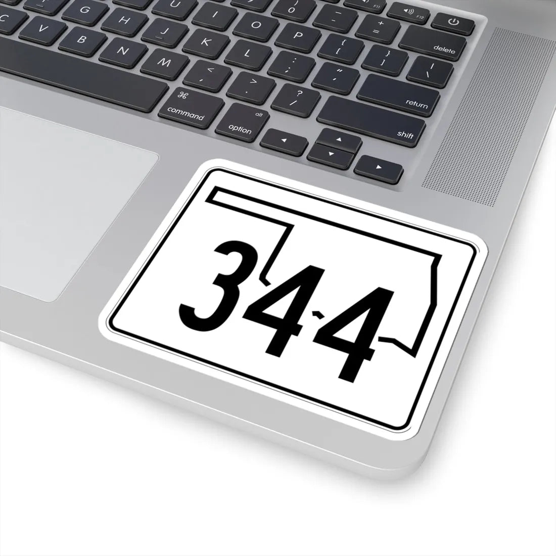 Oklahoma State Highway 344 (Oklahoma) (Road Sign) STICKER Vinyl Kiss-Cut Decal - The Sticker Space