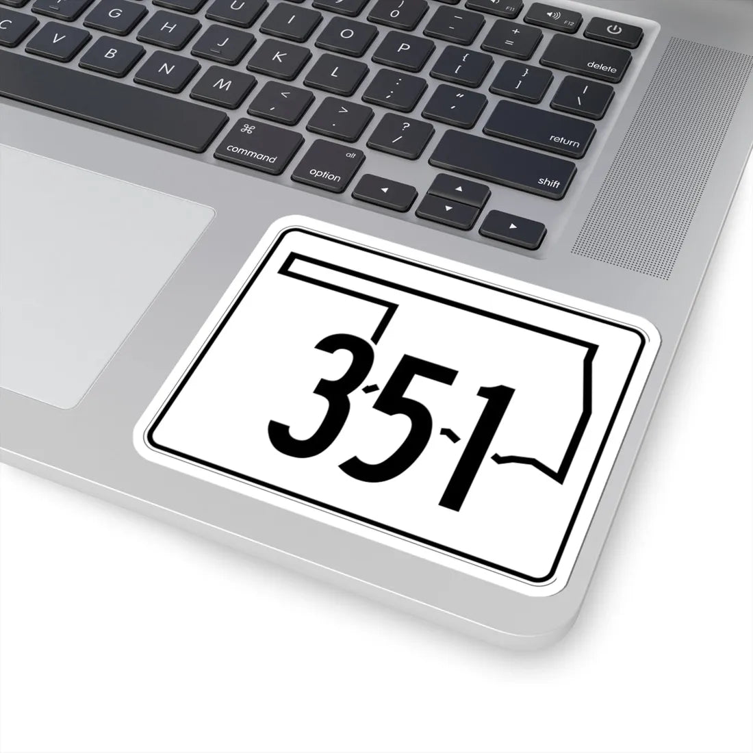 Oklahoma State Highway 351 (Oklahoma) (Road Sign) STICKER Vinyl Kiss-Cut Decal - The Sticker Space