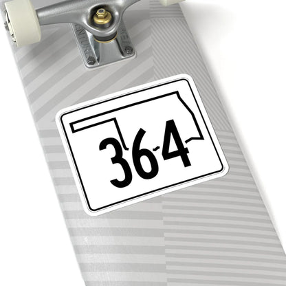 Oklahoma State Highway 364 (Oklahoma) (Road Sign) STICKER Vinyl Kiss-Cut Decal - The Sticker Space