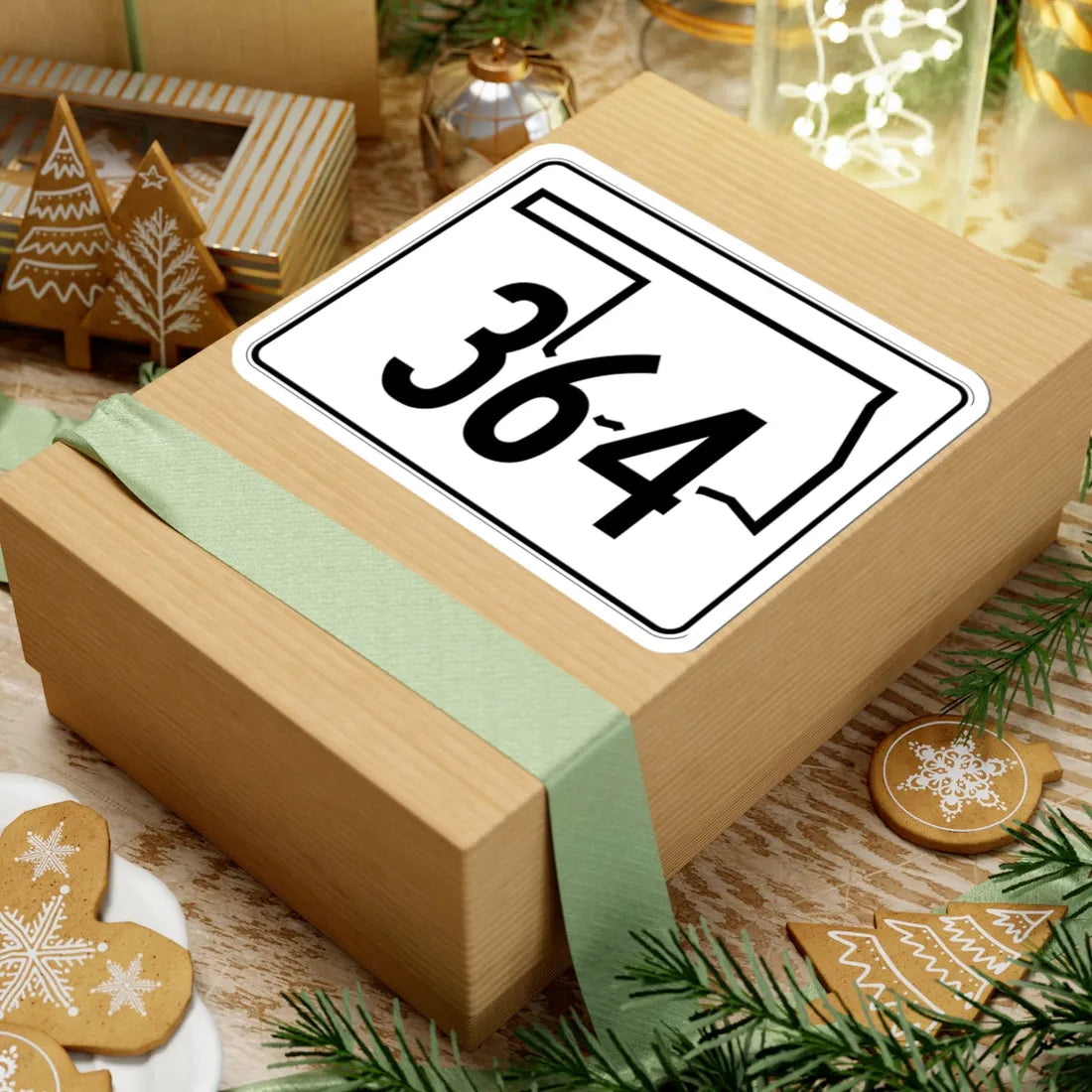 Oklahoma State Highway 364 (Oklahoma) (Road Sign) STICKER Vinyl Kiss-Cut Decal - The Sticker Space