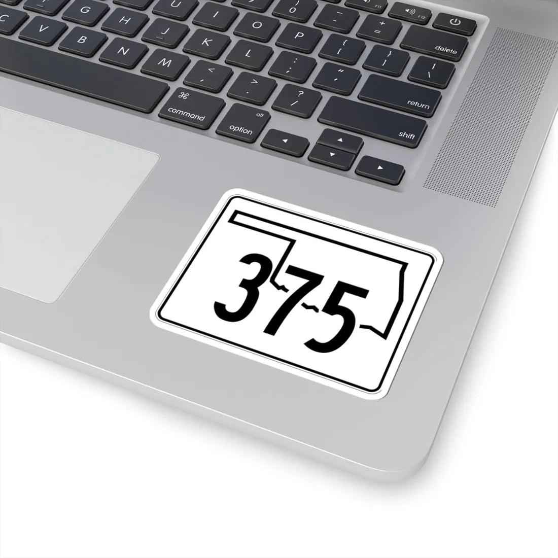 Oklahoma State Highway 375 (Oklahoma) (Road Sign) STICKER Vinyl Kiss-Cut Decal - The Sticker Space