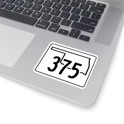 Oklahoma State Highway 375 (Oklahoma) (Road Sign) STICKER Vinyl Kiss-Cut Decal - The Sticker Space